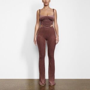 Skims bustier corset top chestnut 2x